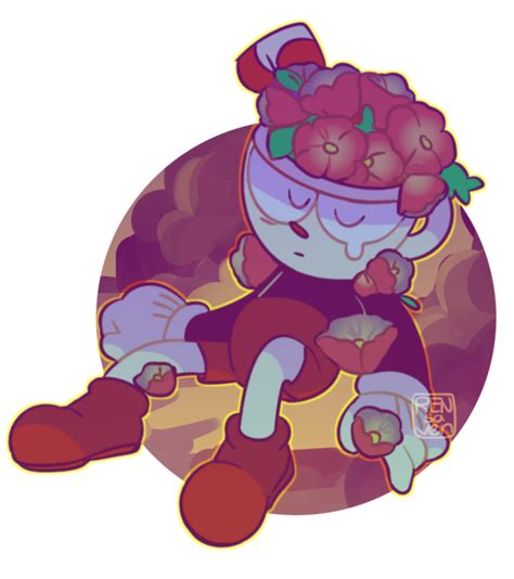 Kills The Flower Man And Holds Cups Nununununuuuuuuuu Cuphead