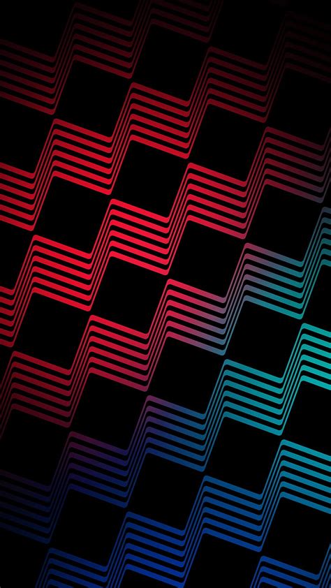 2k Free Download 3d Line Box Pattern Abstract Amoled Cubes Lines