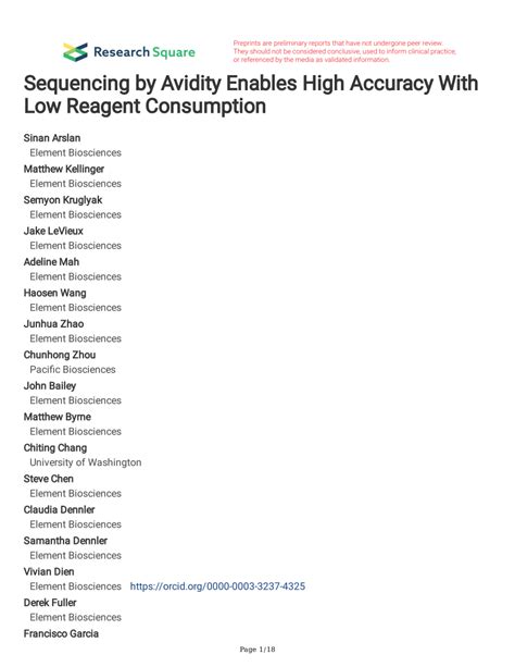 Pdf Sequencing By Avidity Enables High Accuracy With Low Reagent