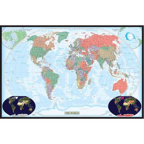 Amazon Swiftmaps X World Decorator Laminated Wall Map Sexiz Pix