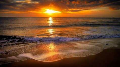 OCEAN WAVES 3 Hours Ocean Waves SUNSET Reading Sleep Nature