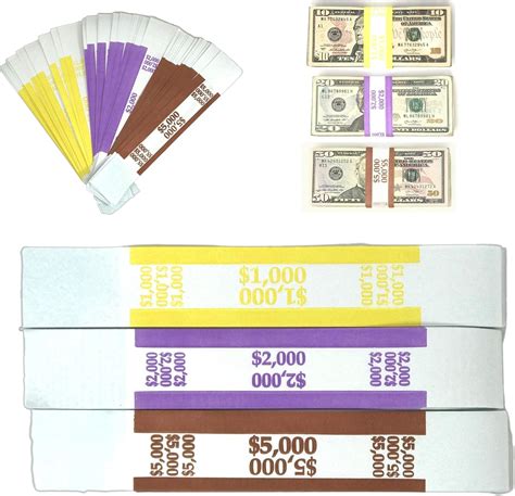 Money Bands Currency Sleeves Straps Made In Usa Pack Of 330 Self