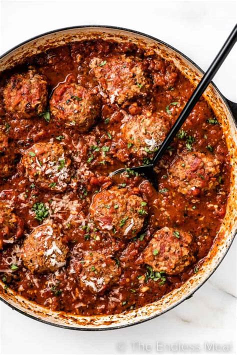 Meatballs In Tomato Sauce The Endless Meal®