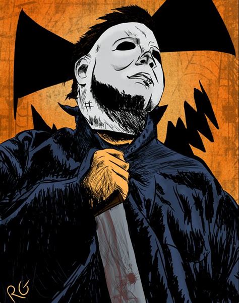 Michael Myers Halloween Original Art Rgillustration Paintings