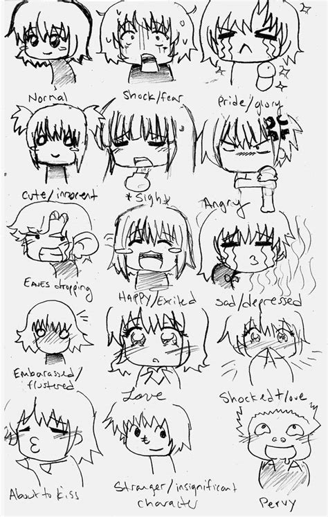 Chibi Expressions by Potential-Success on DeviantArt