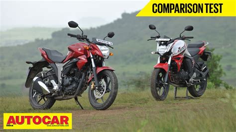 Suzuki Gixxer Vs Yamaha FZ S FI V2 0 Comparison Test Video Autocar