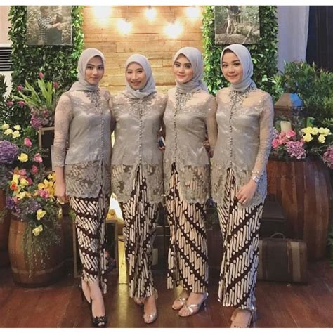 Jual Kain Batik Sogan Unggul Jaya H Santoso Murah Couple Kebaya Seragam