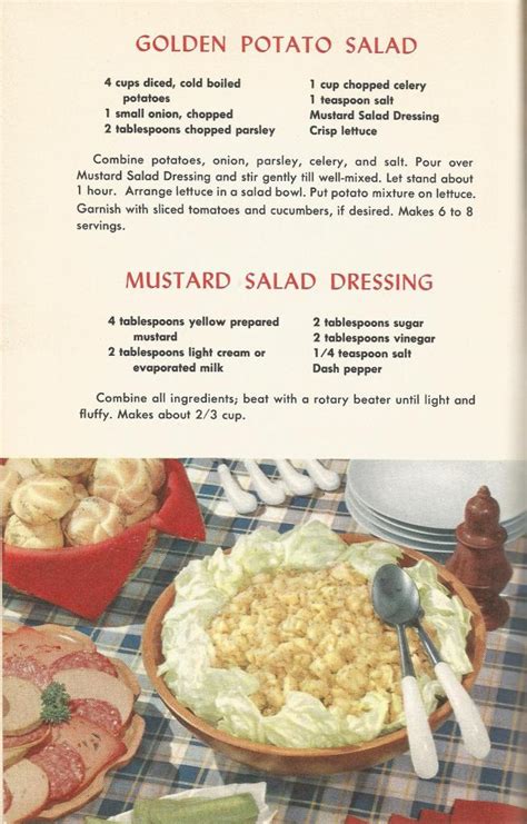 Vintage Recipes 1950s Salads