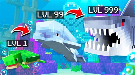 Eat Sharks To Grow In Minecraft Minecraft Videos