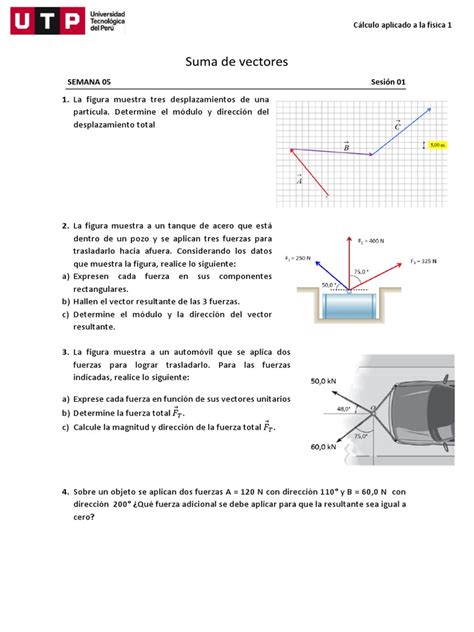 S Sem5 Ses1 Vectores Pdf Pdf Vector Euclidiano Fuerza