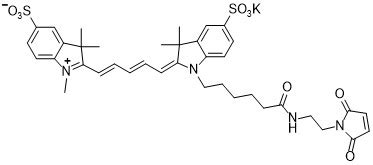 磺化Cy5 马来酰亚胺 Sulfo Cy5 maleimide 2242791 82 6 多荧生物 Duofluor