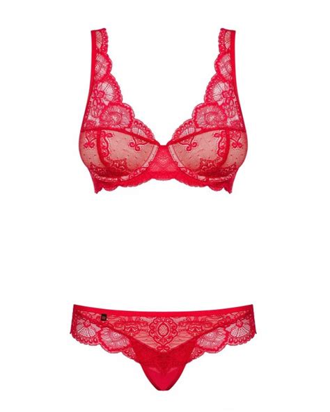 Completino Intimo Rosso Obsessive Lingerie