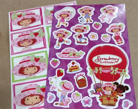 2000s Strawberry Shortcake Vintage Sticker Sheets, Your Choice, Rare ...