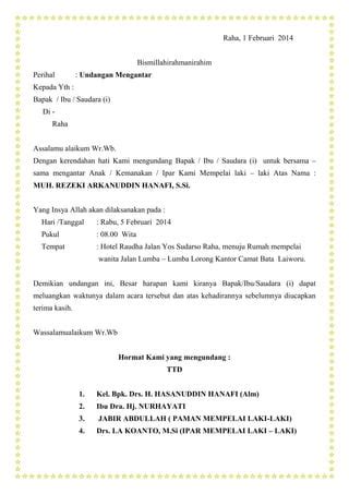 Undangan Mengantar PDF