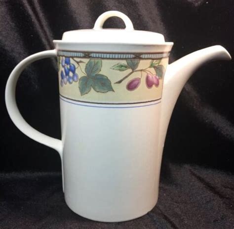 Mikasa Coffee Pot Lid Intaglio CAC29 Garden Harvest 5 Cup EBay