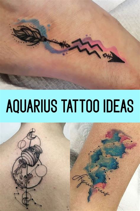 Tattoo Designs For All Aquarius Zodiac Signs Artofit