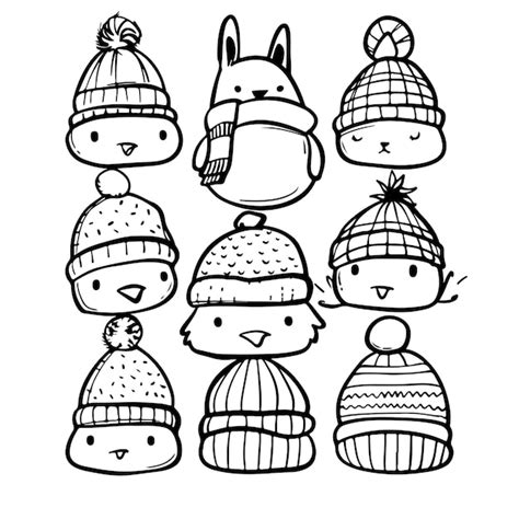Premium Vector Cute Vector Illustration Of A Drawing Outline Of Set