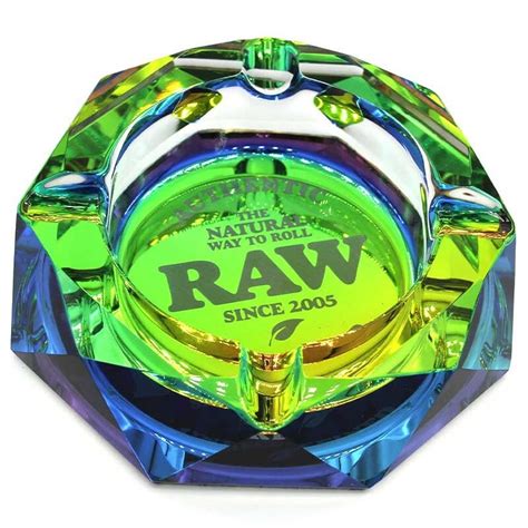 The Raw Solid Rainbow Prism Ashtray Stoners Weed Ashtray Tobacciana