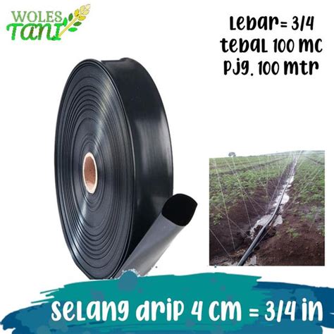 Jual Selang Drip Selang Irigasi Hitam Per Inch Panjang Meter