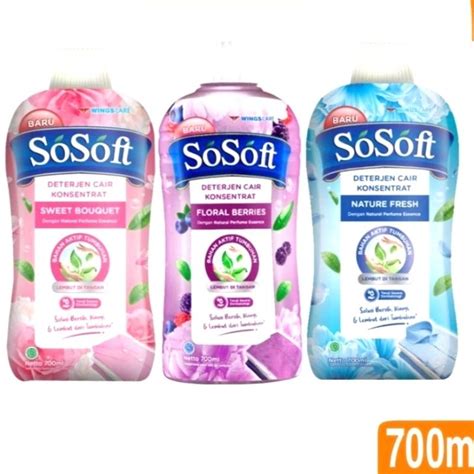 jual  soft detergent cair konsentrat  ml botol original shopee