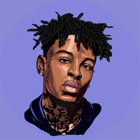 21 Savage Rapper Art Savage Wallpapers Hip Hop Artwork