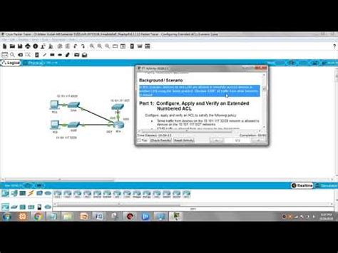 4 2 2 11 Packet Tracer Configuring Extended ACLs Scenario 2 YouTube