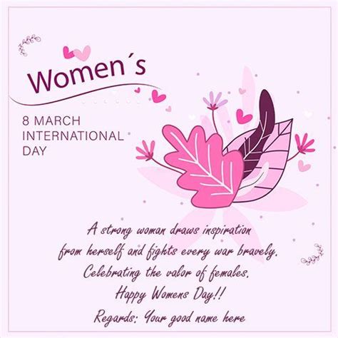 Womens Day Wishes Greetings Card Picture 2022 In 2024 Day Wishes