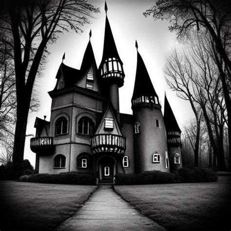 Dark Night Lightening Spooky Castle Ghosts Witches Scary Trees ...