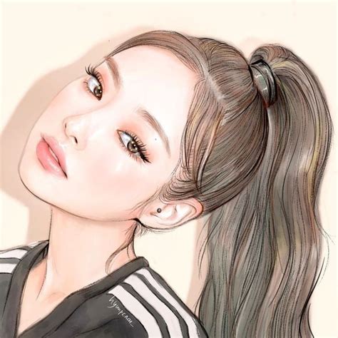 Pin by 🖤 IDOLKPOP 🖤 on Kim liyuuu | Pink drawing, Digital art girl ...