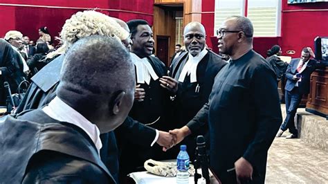 Pres Election Tribunal Peter Obi In Court Judge Promises Quick