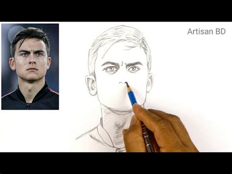 Drawing Of Paulo Dybala Dybala Argentina Football Player From Qatar