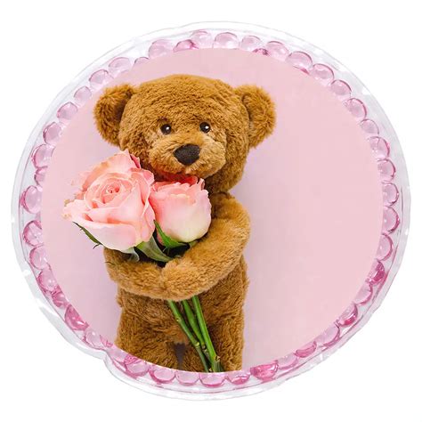 Bouquet Round Aqua Pearls Hot Pack Branded Hand Warmers