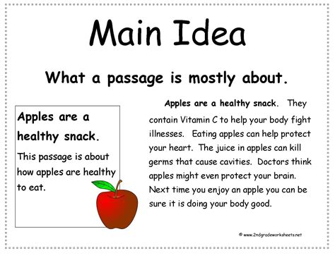 Short Main Idea Passages 2nd Grade