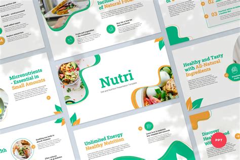 Diet and Nutrition PowerPoint Template – MasterBundles