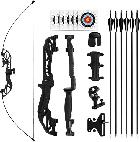 Reawow Recurve Bow And Arrow Set Archery Recurve Bow Detachable Hunting