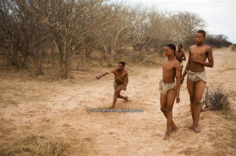 Photos And Pictures Of Naro Bushman San Playing The Stick Throwing