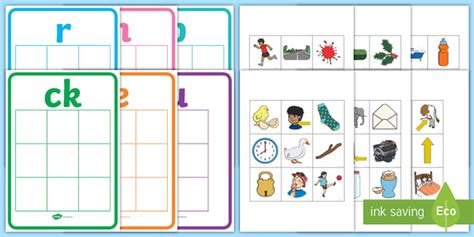 Ck E U R H B Phonics Sorting Activity Cards Twinkl