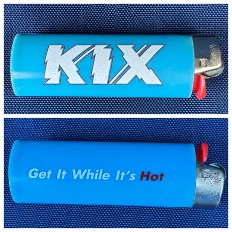 Vintage KIX Band Get It While It S Hot Empty Cigarette Lighter Promo