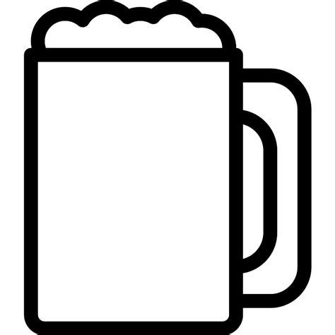 Beer Mug Clipart Black And White