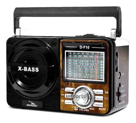 Radio Recargable Retro Vintage Am Fm Sw Usb Mp Color Marr N V