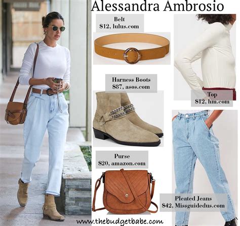 Alessandra Ambrosio - The Budget Babe | Affordable Fashion & Style Blog