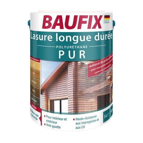 BAUFIX Lasure longue durée avec polyuréthane pin Cdiscount Bricolage