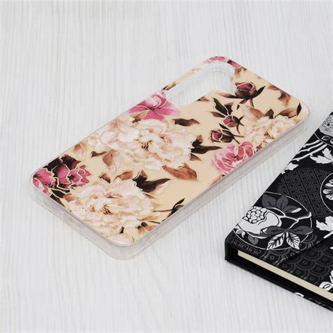 Husa Pentru Samsung Galaxy S24 Plus Techsuit Marble Series Mary Berry Nude PrimeShop Ro
