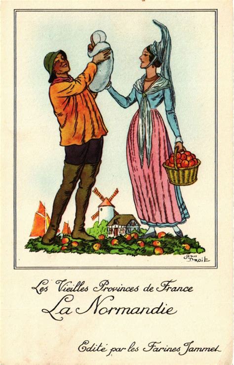 France Folklore Nos Vieilles Provinces De France La Normandie Cartorum