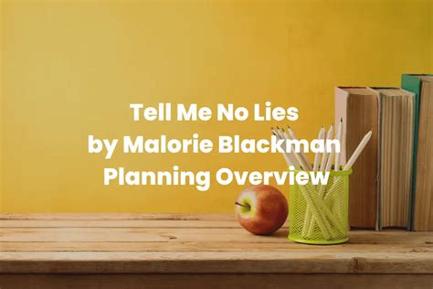 Tell Me No Lies By Malorie Blackman Planning Overview The Teaching