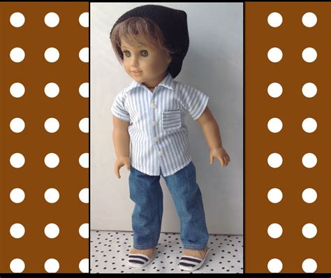 American Girl Boy doll patterns Bundle Faux Stitched Jeans | Etsy