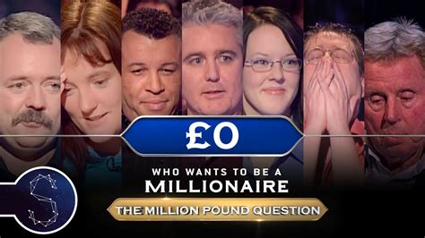 The 0 Club Who Wants To Be A Millionaire The Million Pound Question