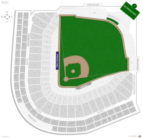 Elegant Chicago Cubs Seating Chart Wrigley Field Seating Charts Wrigley