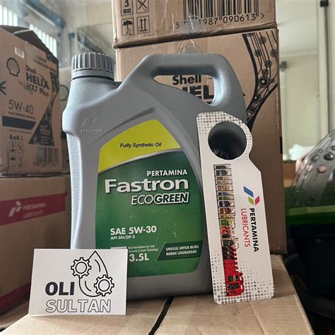 Jual Fastron Eco Green Sae W Api Sn Gf L Original Engine