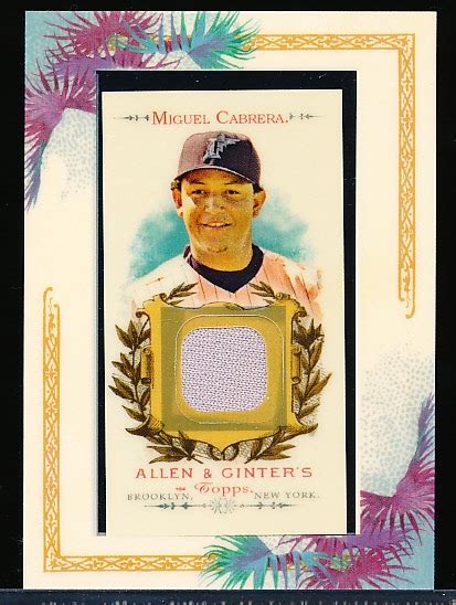 Lot Detail Topps Allen Ginter Baseball Relics Agr Mc